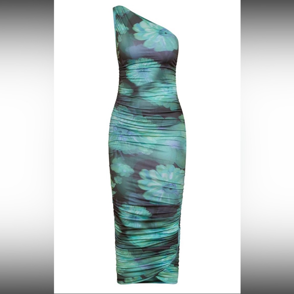 EUC Body Con Emerald Green Dress